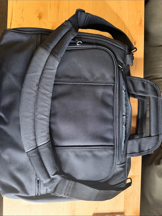 Other - Brenthaven Sleek Black Laptop Briefcase with Padded Shoulder Strap